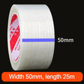 New Strong Stripes Fiberglass Tape Single-sided High Temperature Resistance Strapping Tape 25M Fixed Seal Oasis Select 50MM