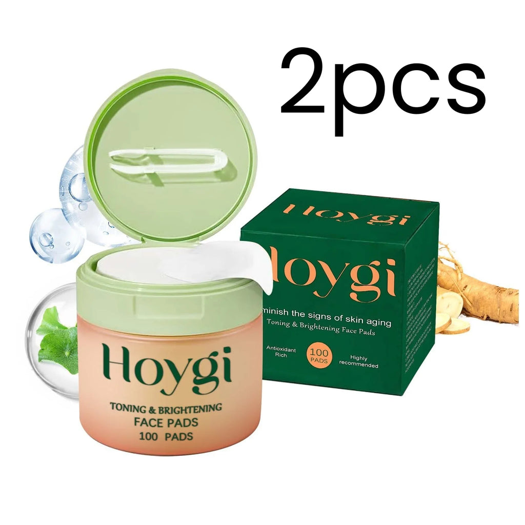 Hoygi Brightening Face Toner Pads 100ct – Hydrate & Even Skin Face Toner Pads Oasis Select 2 Boxed