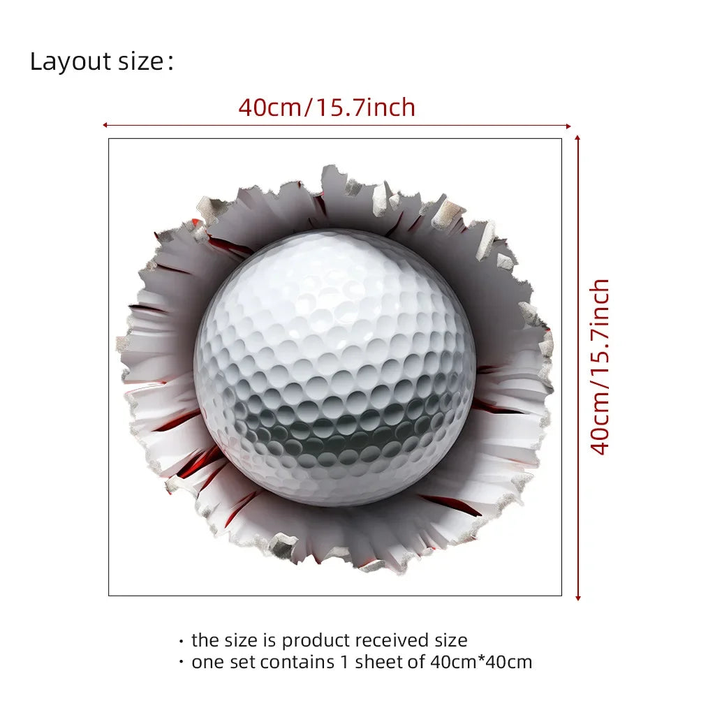 Super Wrist Breaking Wall Ball Sports Wall Stickers Children's Room Bedroom Decoration Stickers Oasis Select Baseball