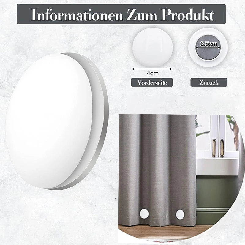 Magnetic Shower Curtain Weights – Rustproof Silicone Covered