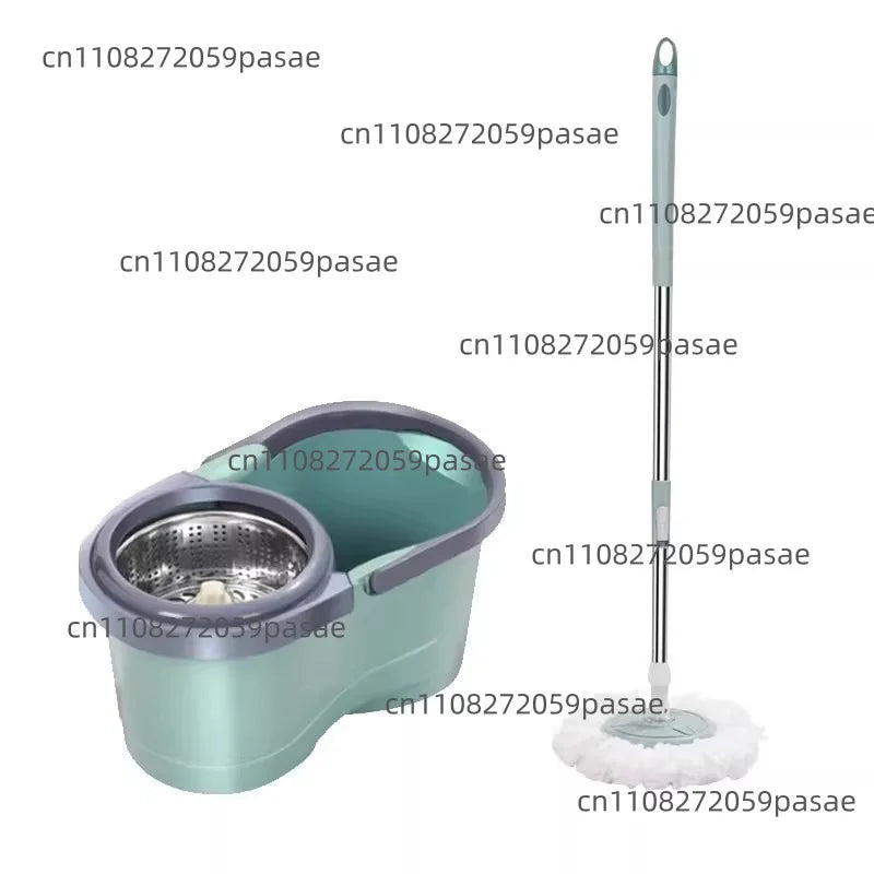360° Spin Mop & Bucket Set – Stainless Steel Twist Wringer