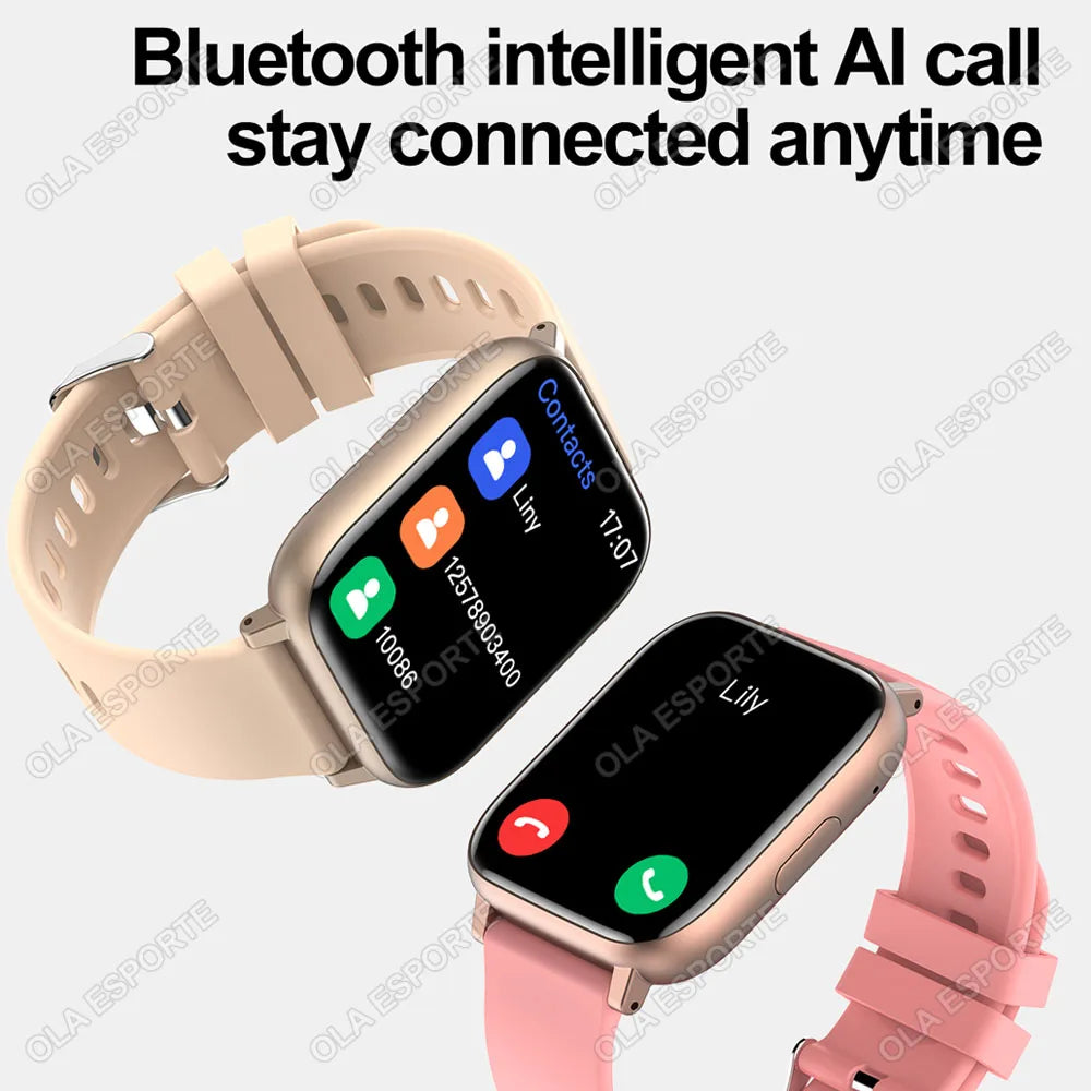 Ola Esporte 2025 Smart Watch – Bluetooth Call & Fitness Tracker