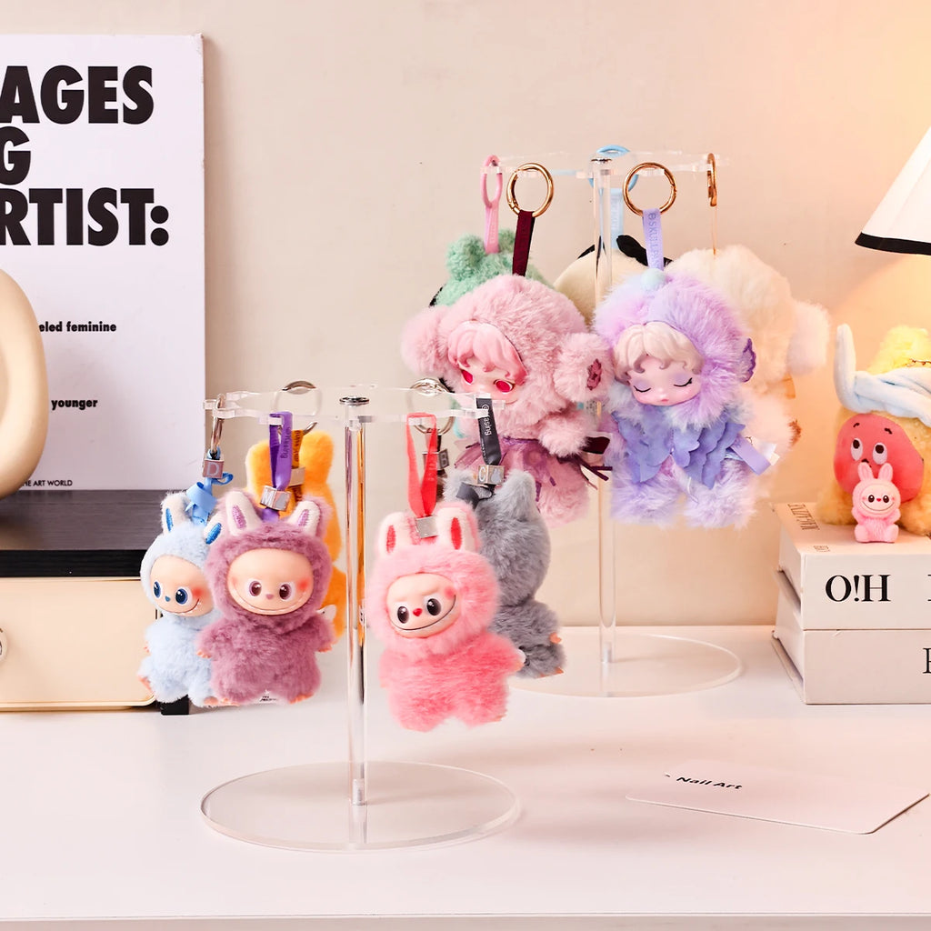 1pc Rotatable for Labubu Hanging Display Rack Suitable for Plush Toy Blind Box Storage Display Rack Jewelry Organizer Oasis Select