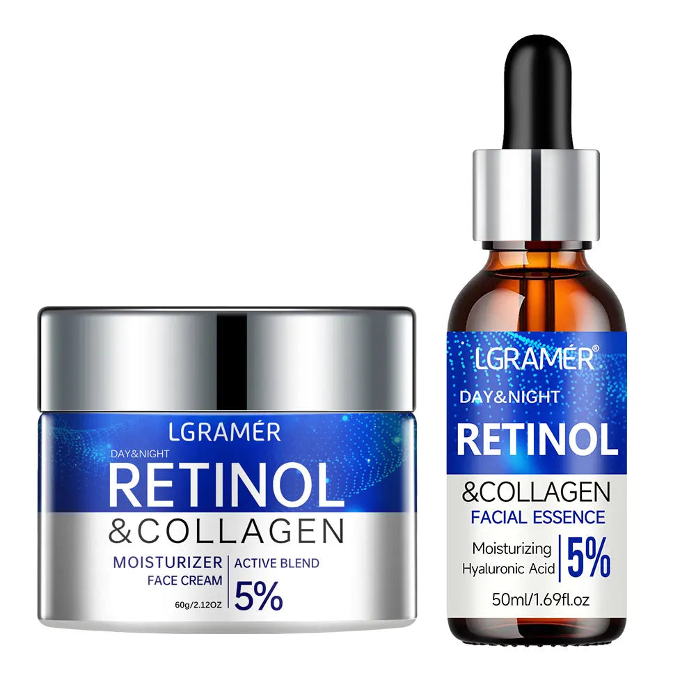 LGRAMER Retinol Cream & Serum Combo – Moisture & Elasticity