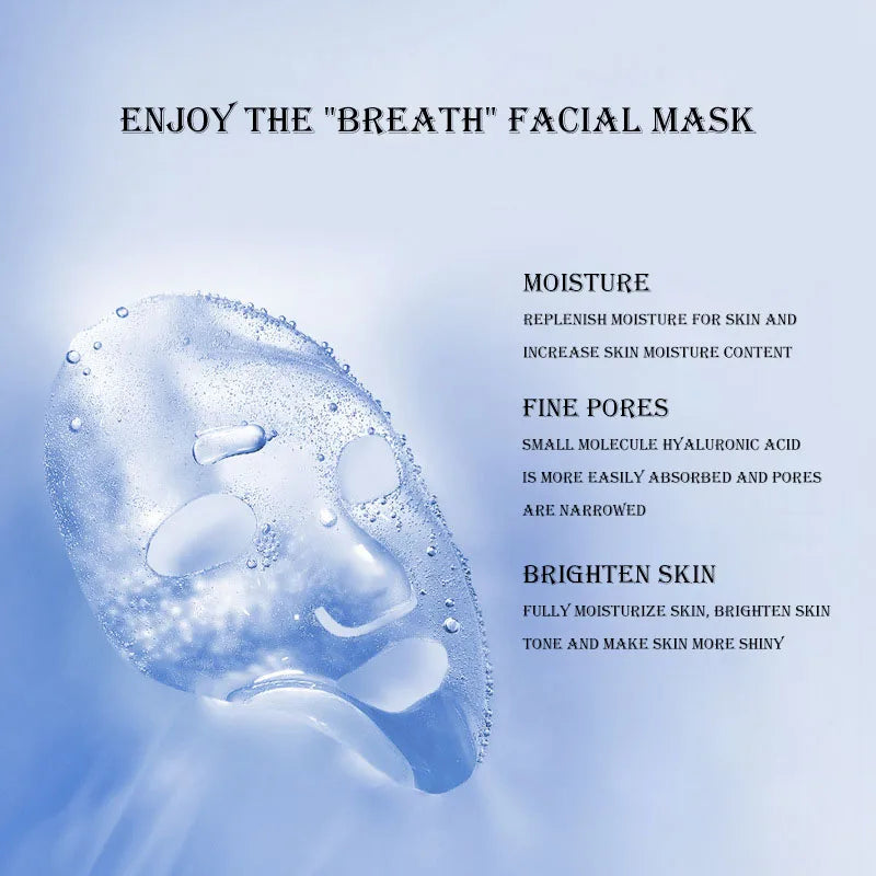 10-Pack Hyaluronic Acid & Niacinamide Sheet Masks – Pore Care Facial Sheet Mask Oasis Select
