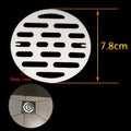 Universal Stainless Steel Round Floor Drains Cover Plate Sink Strainer Anti-clogging Shower Drains Hair Catcher Bathroom Fixture Oasis Select 7.8cm