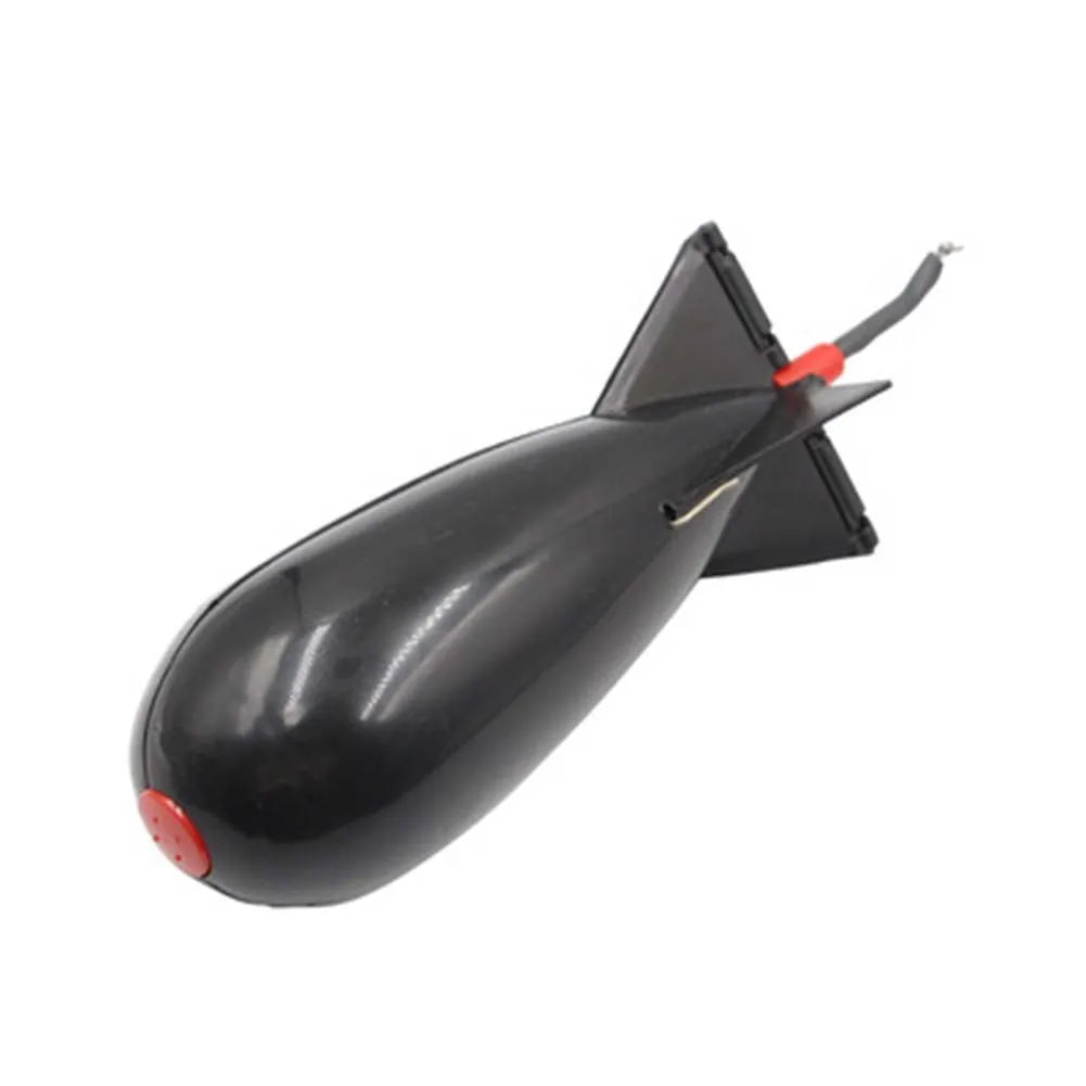 Fishing Rocket Feeder Carp Fishing Rocket Feeder Spod Bomb Float Lure Bait Holder Pellet Rocket Feeder Black Fishing Accessory Oasis Select L