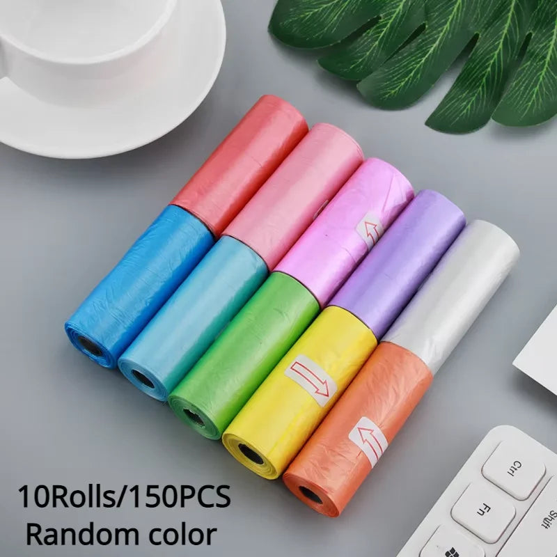 10PCS Walking Dog Pet Pick Up Poo Bag Dog Poop Bag Cat Universal Print Small, Easy To Carry And Not Easy To Break Oasis Select 10pcs Random color