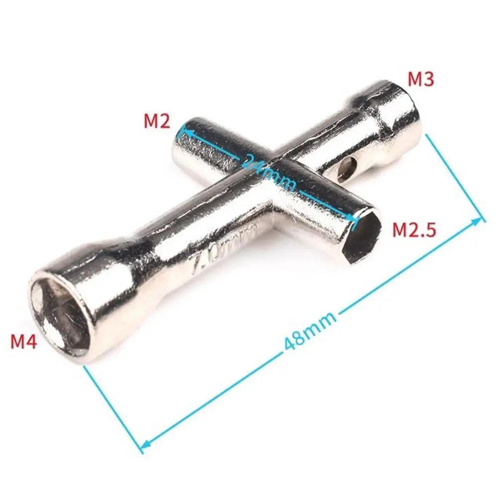 Mini Cross Hex Socket Wrench M2–M4 | RC Car & Drone Tool