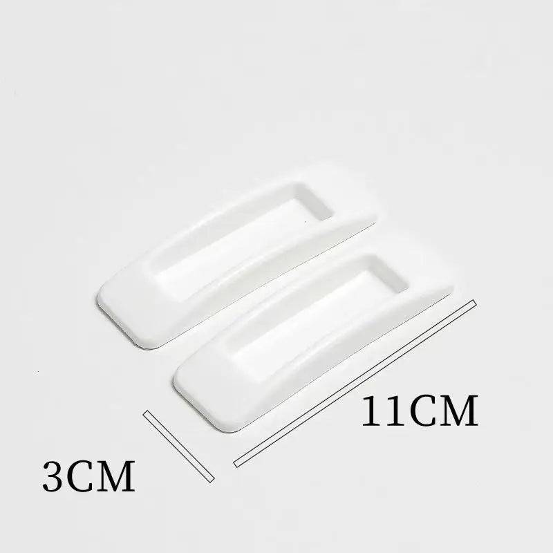 2PCS Window Cabinet Drawer Handles Self-adhesive Door Wardrobe Handle Organizer Paste Open Sliding Knob Auxiliary Device Oasis Select White 2PCS
