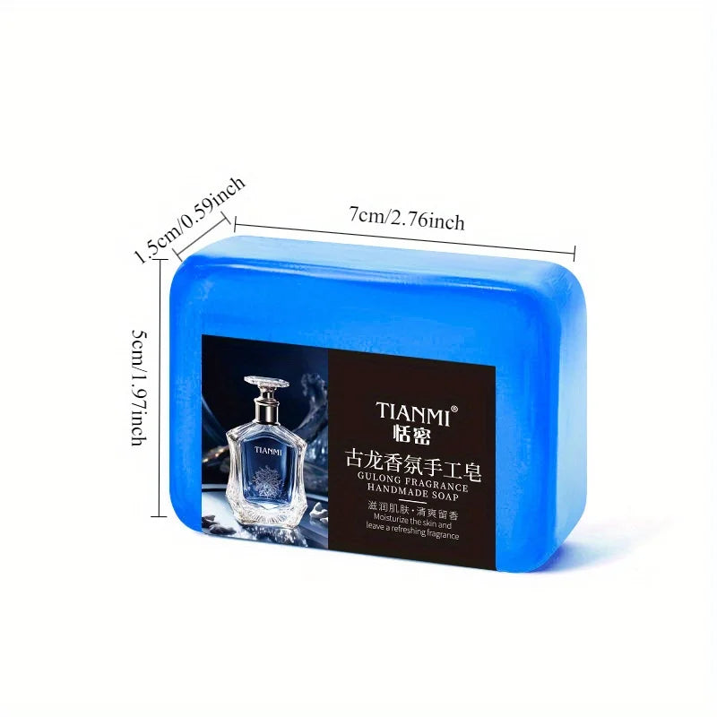 2PCS men's cologne soap, three in one for washing hair, face, and bath, cleanses and bathes the whole body, moisturizes Oasis Select