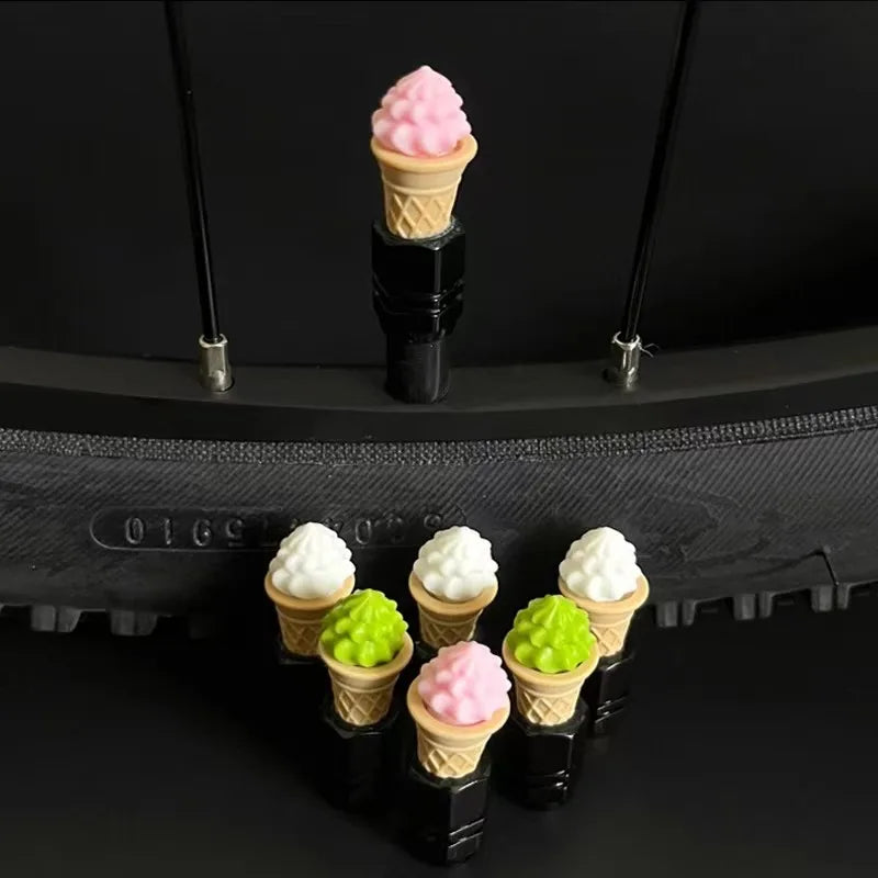 Mountain bike valve core sleeve cute valve cap road bike French valve cap sweet tube decoration folding bike beautiful valve cap Oasis Select