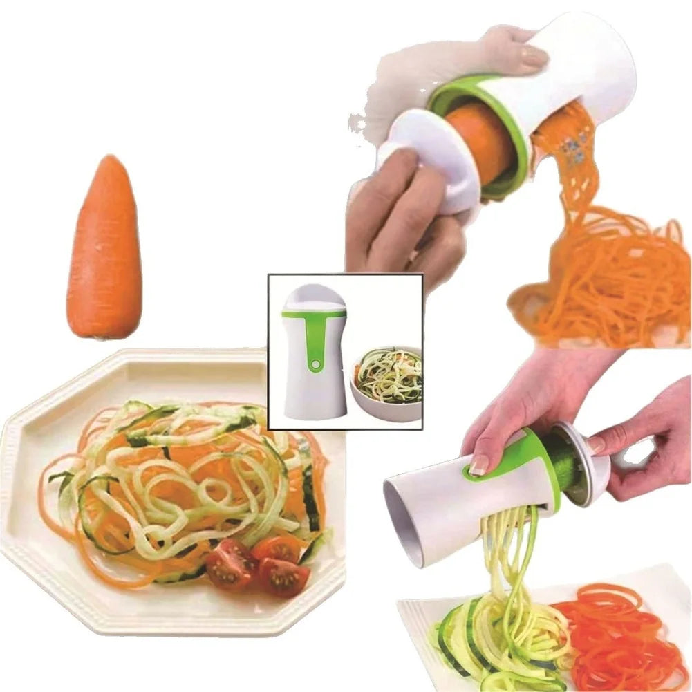 Vegetable Spiralizer Multi-Functional Vegetable Spiral Slicer Cutter Zucchini Shredder Grater Kitchen Gadgets Oasis Select