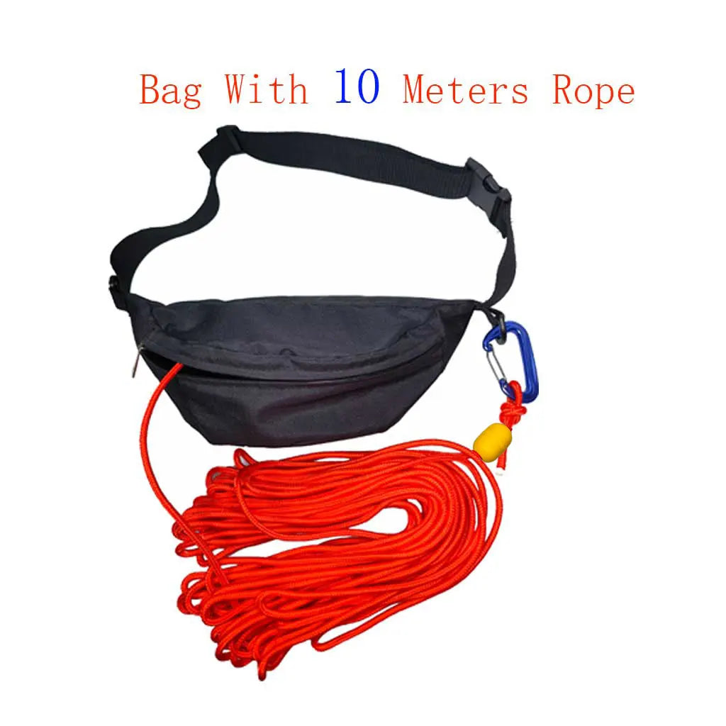Kayak Rescue Waist Throw Rope Bag Canoe Tow Tether Sea Kayaking Safety Equipment Boat Tow Throw Lines Kayaking Tow Belt Oasis Select 10 Meters