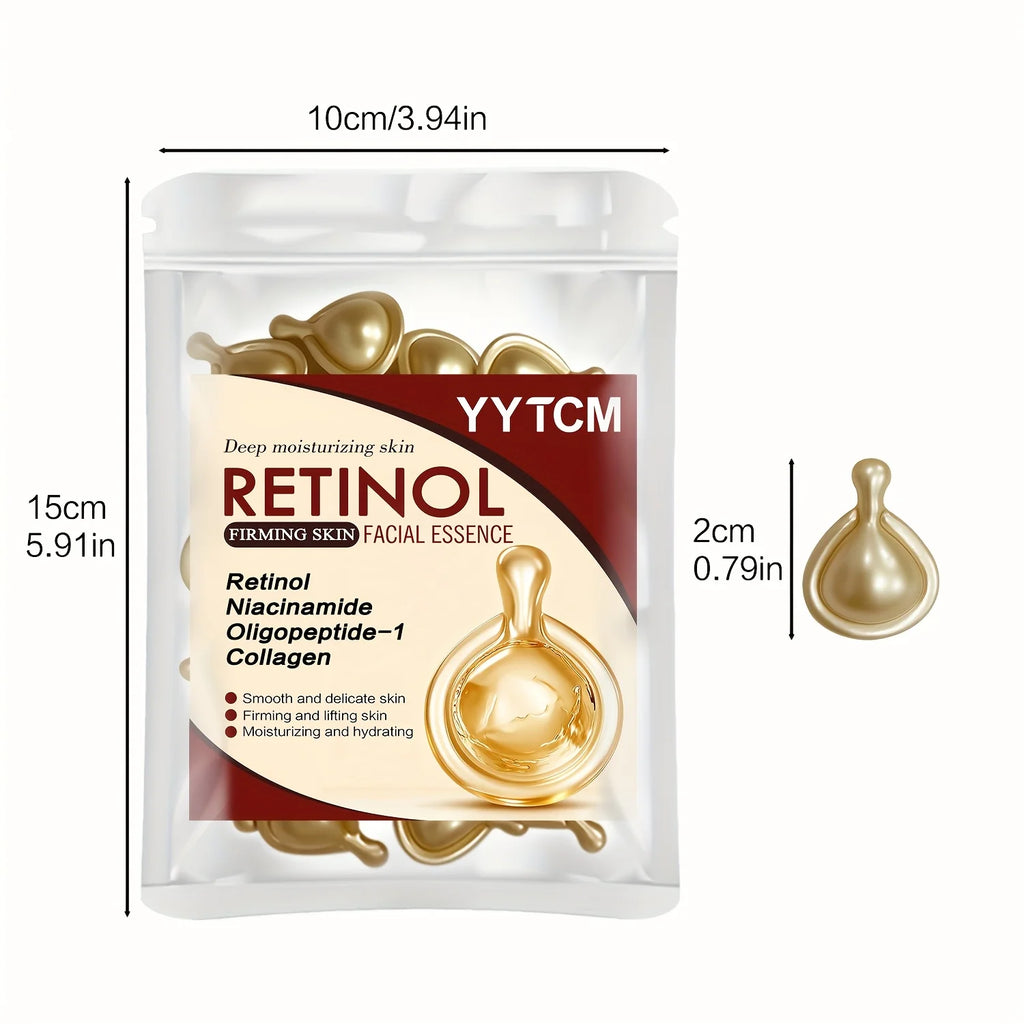 Retinol Face Serum Capsules – Collagen & Niacinamide | 30pk Face Serum Capsules Oasis Select