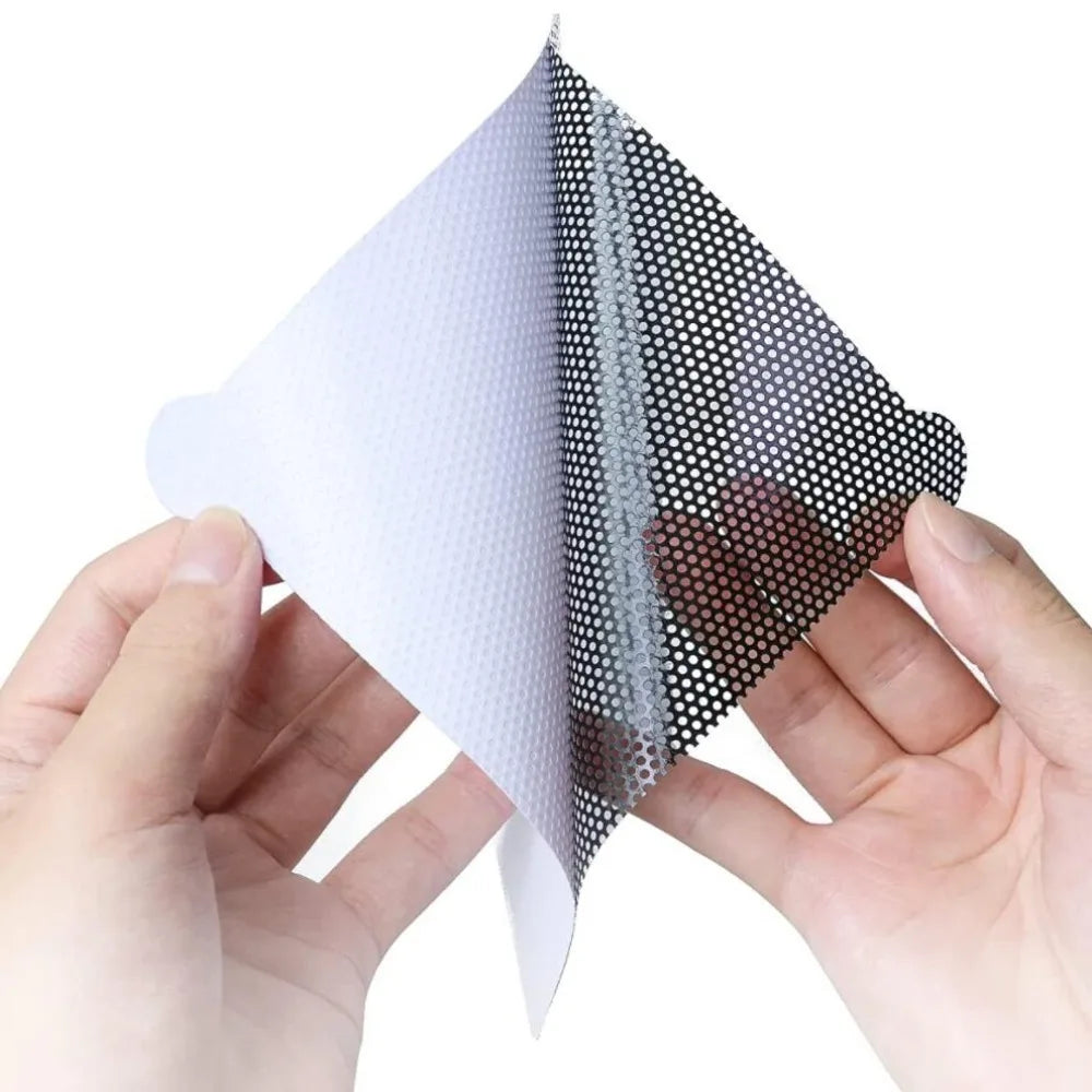 12pcs Mesh Floor Drain Sticker Waterproof Anti-Clogging Drain Hair Catcher Removable Floor Drain Patch Bathroom Oasis Select