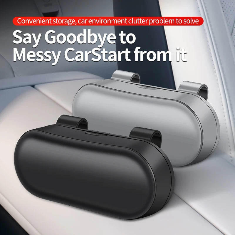 Car Sun Visor Glasses Holder – ABS Eyeglass Storage Case