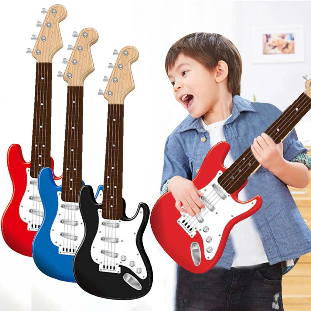 17" Kids Electric Guitar Toy – 4 String Musical Instrument Kids Guitar Toy Oasis Select