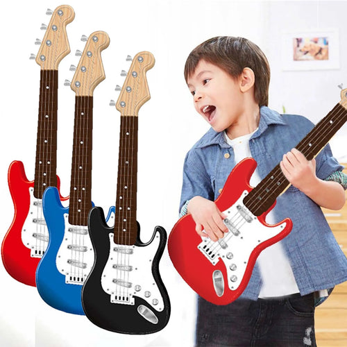 17" Kids Electric Guitar Toy – 4 String Musical Instrument Kids Guitar Toy Oasis Select