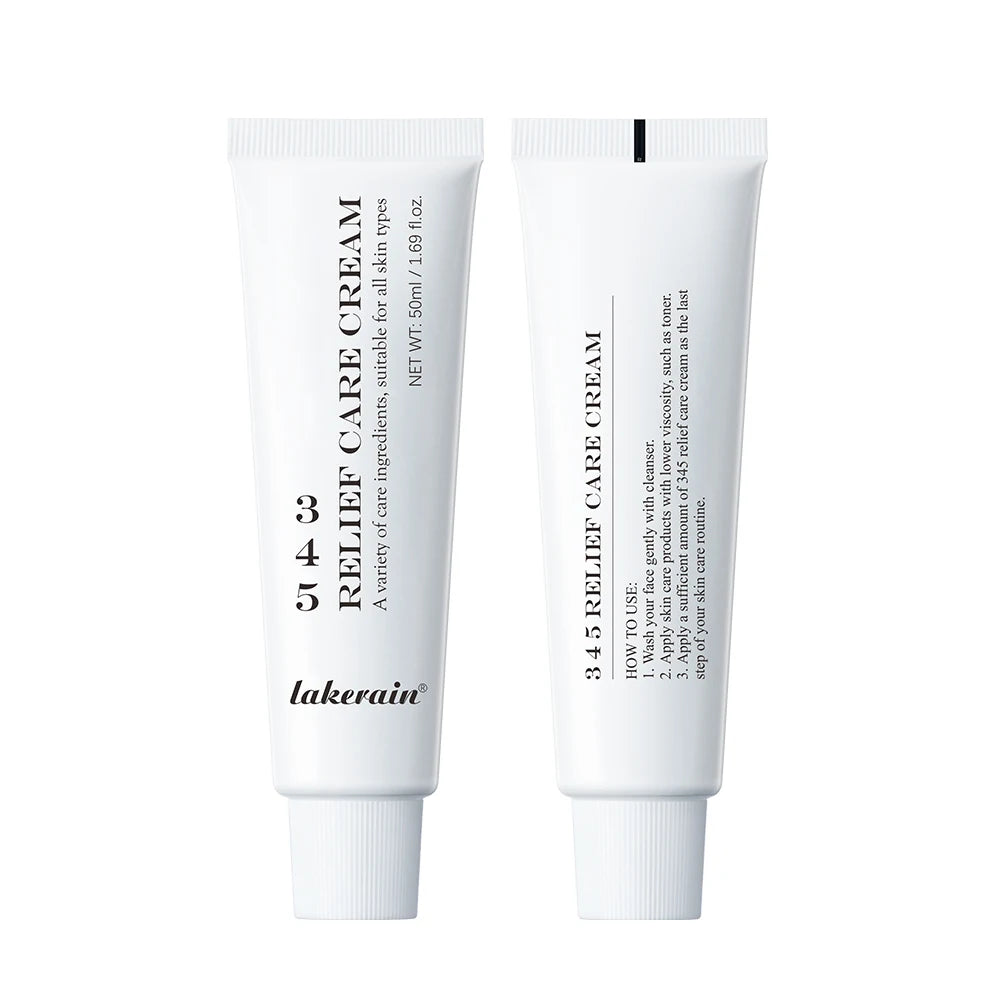 345 Relief Cream Comprehensive solution to skin problems Anti-sugar and antioxidant Brightening skin Improving acne marks Moistu Oasis Select 2pcs