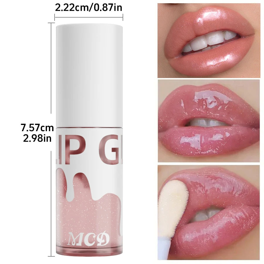 MCD Glitter Shimmer Lip Oil – Hydrating Plumping Glow Gloss