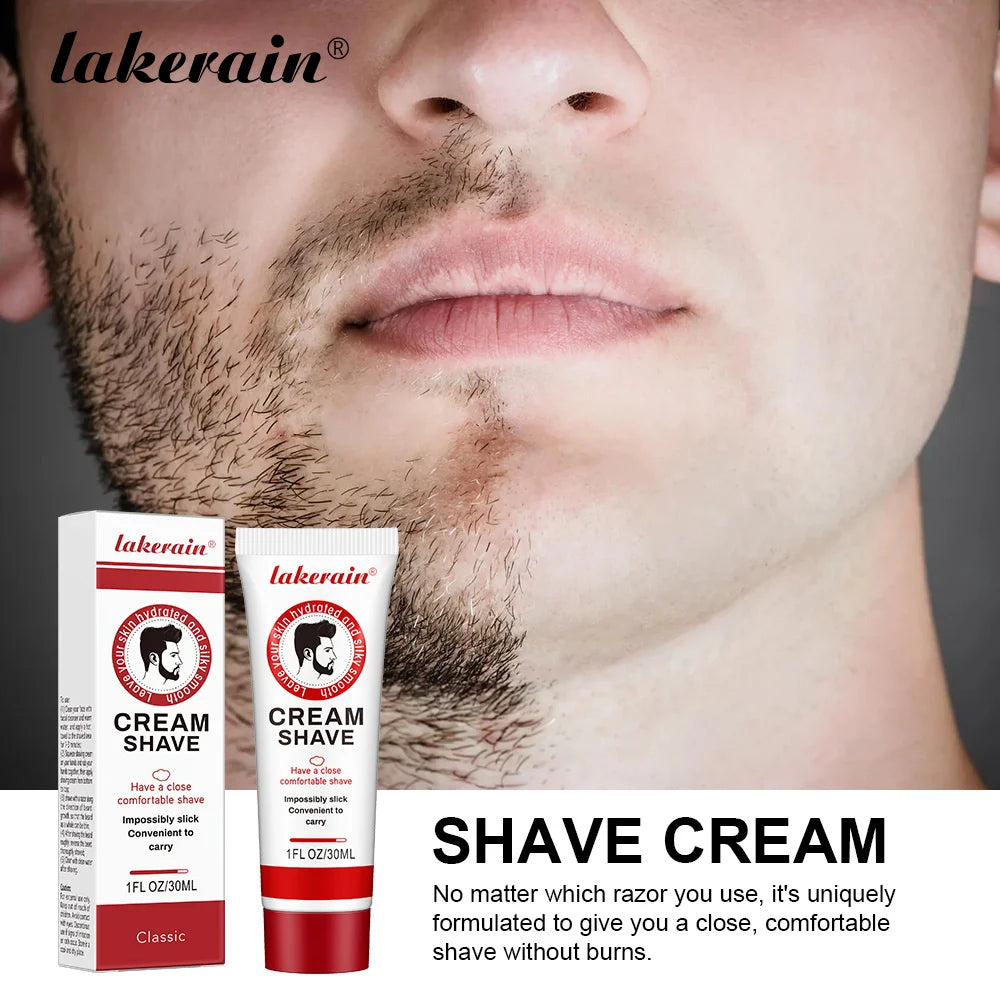 Men's Moisturizing Shaving Cream 30g – Soft Beard Formula