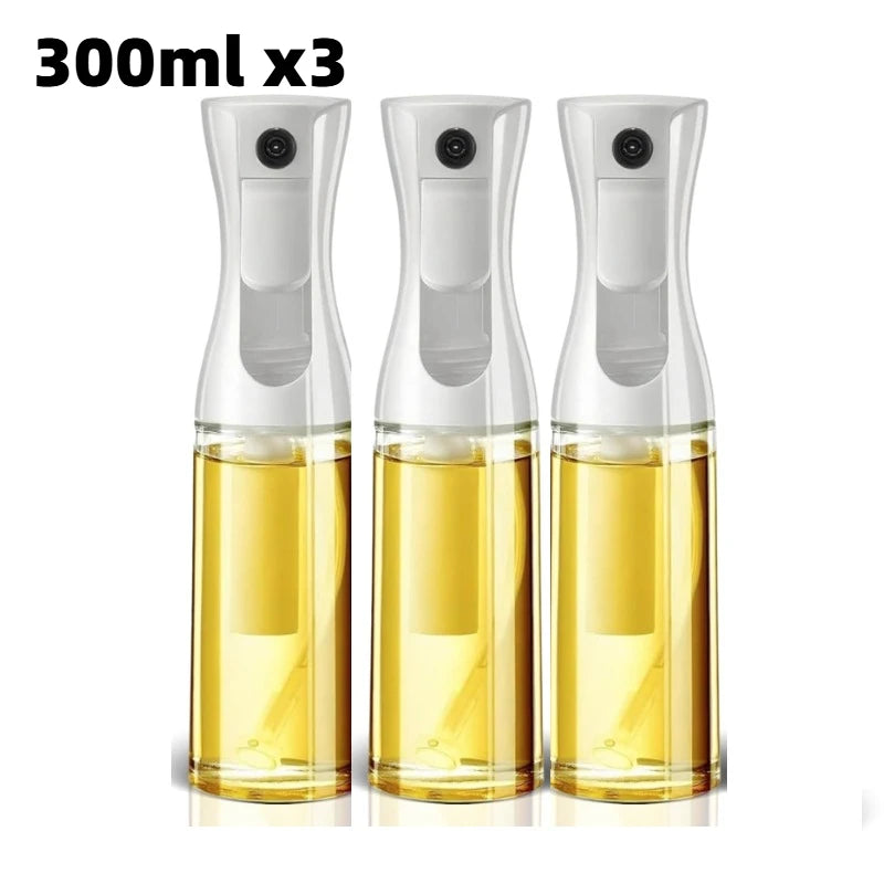 200/300/500ML Oil Spray Bottle Fitness Barbecue Spray Oil Dispenser Kitchen Oil Spray Bottle Cooking Olive Oil Sprayer Oasis Select 300ml white-3pcs