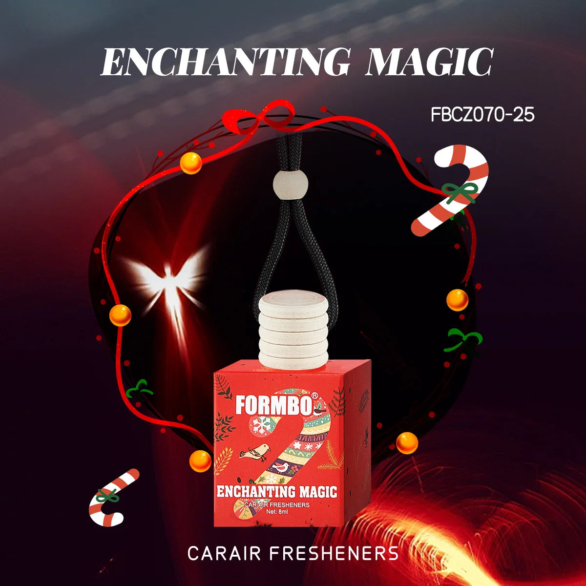 FORMBO Christmas Snowman Car Air Freshener – 4 Scents, 8ml Car Air Freshener Oasis Select 070 ENCHANTNG MAGIC
