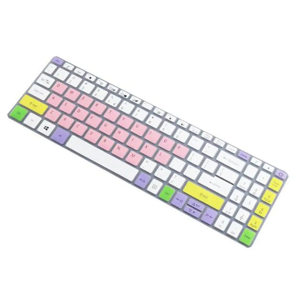 Laptop Keyboard Cover Skin for Acer Aspire 3 A315-56G A315-55G A315-55 A315 55 55G/ Aspire 5 A515-55G A515-55 A515 55G 15.6 Inch Oasis Select multicolor pink