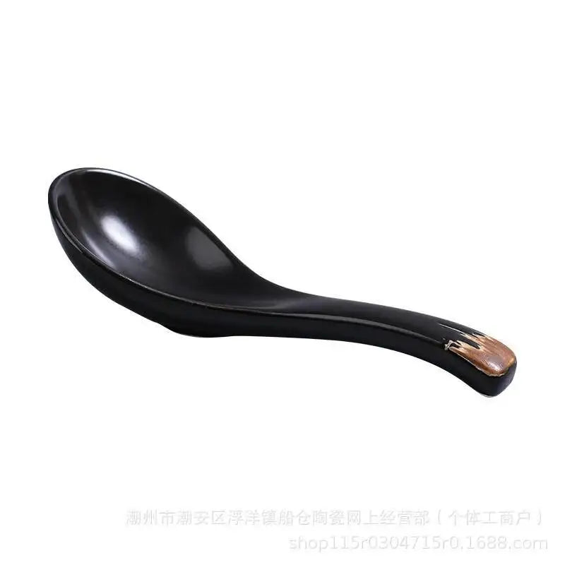 Ceramic Spoon Soup Spoon, Rice Spoon, Tableware Drinking And Eating Spoon Cute Small Spoon Oasis Select