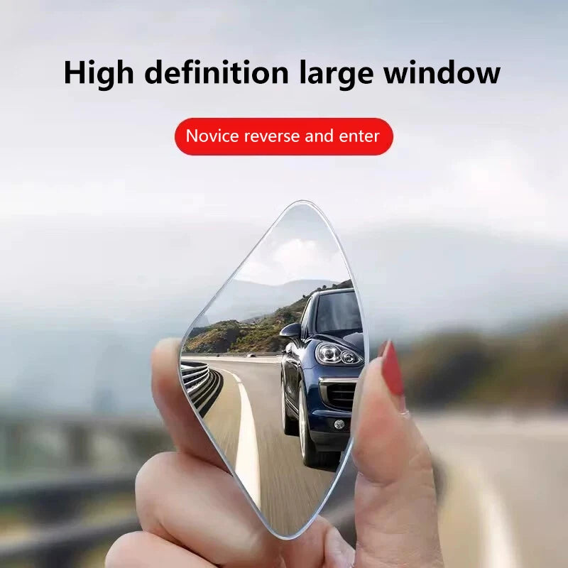 2Pcs Car Rearview Mirror 360 ° Adjustable Wide-angle Reversing Assist Blind Spot Mirror Novice Parking Observation Practical Car Oasis Select