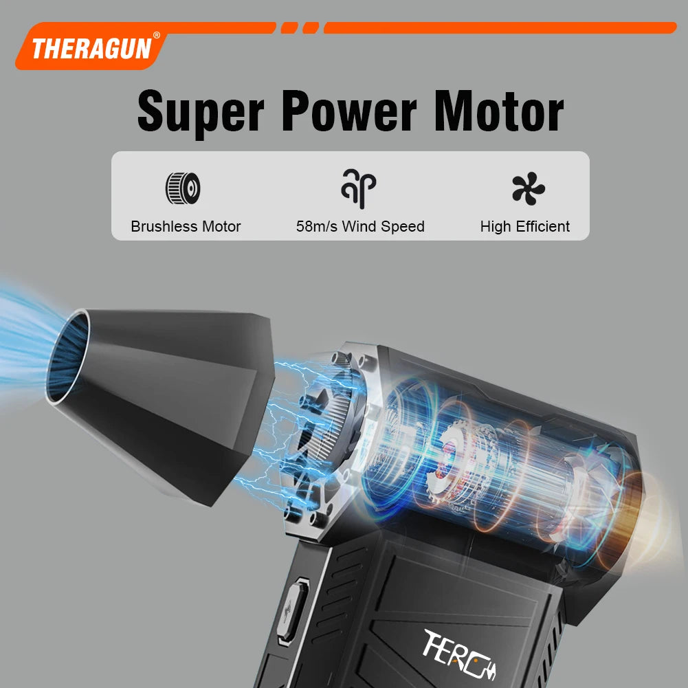 Updated X3Ultra Turbo Fan Jet,Mini Handheld 180000RPM Powerful Compressed air Duster for Car Dryer/PC/Home Cleaning Oasis Select