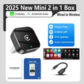 Wireless CarPlay & Android Auto Adapter Universal Plug & Play USB Dongle MiNi for VW, Toyota, Nissan, Honda, Ford, Benz & More Oasis Select black