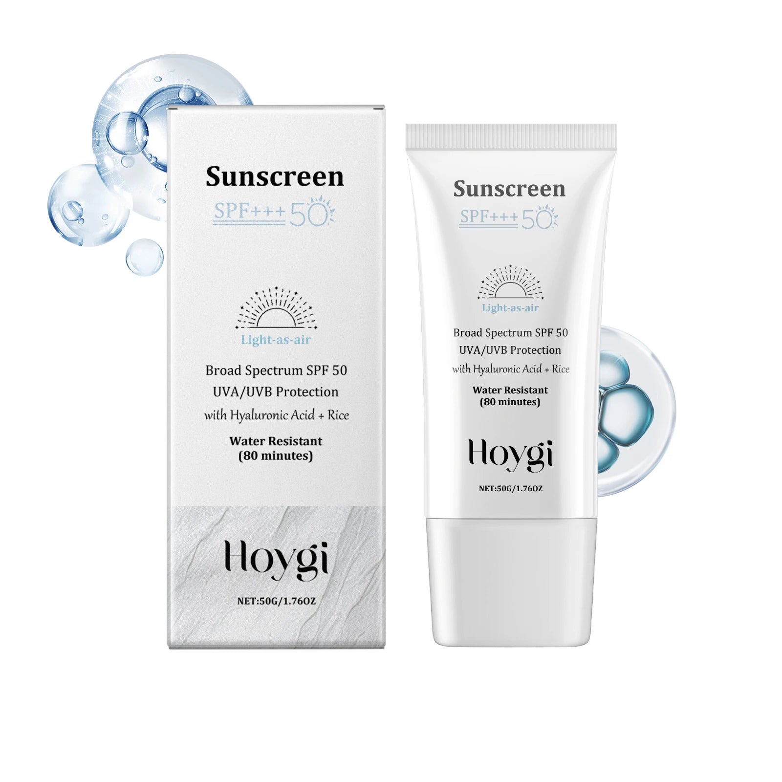 Hoygi SPF 50+ Hyaluronic Facial Sunscreen – Oil Control