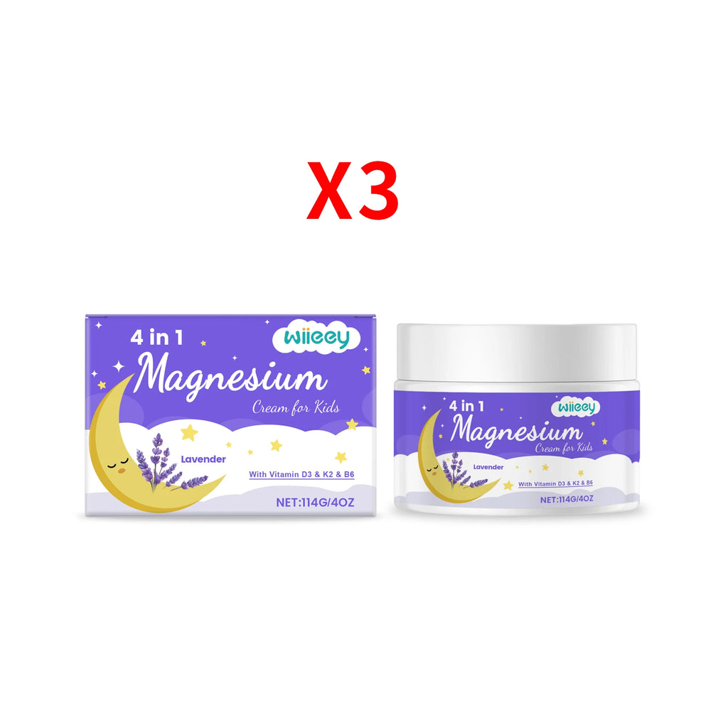 Kids Lavender Magnesium Body Cream – Soothing & Moisturizing Kids Body Cream Oasis Select 3pcs