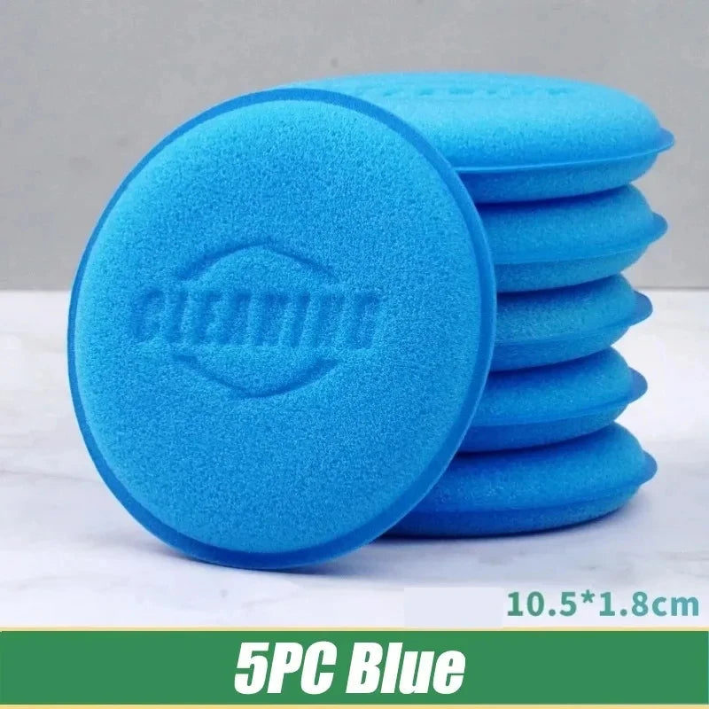 5/15pcs Car Detailing Sponge High Density Foam Applicator Pad Round Polishing Wiping Cleaning Tool For Auto Car Wash Supplies Oasis Select