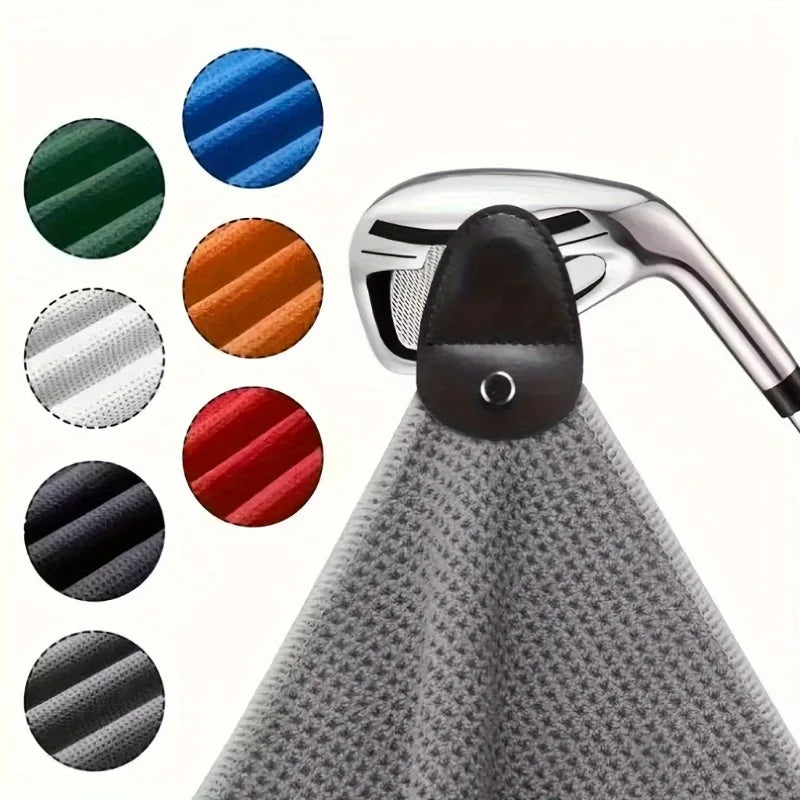 1pc Super Absorbent Quick-Dry Microfiber Golf Towel, Machine Washable, Golf Carts and Clubs Oasis Select