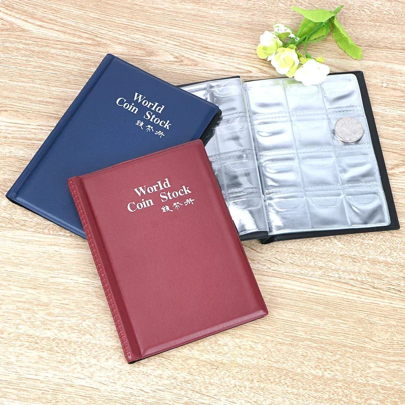 For Collector Coin Holder Albums Mini Penny Coin Storage Bag Collecting Money Organizer 120 Pockets Coins Collection Album Book Oasis Select
