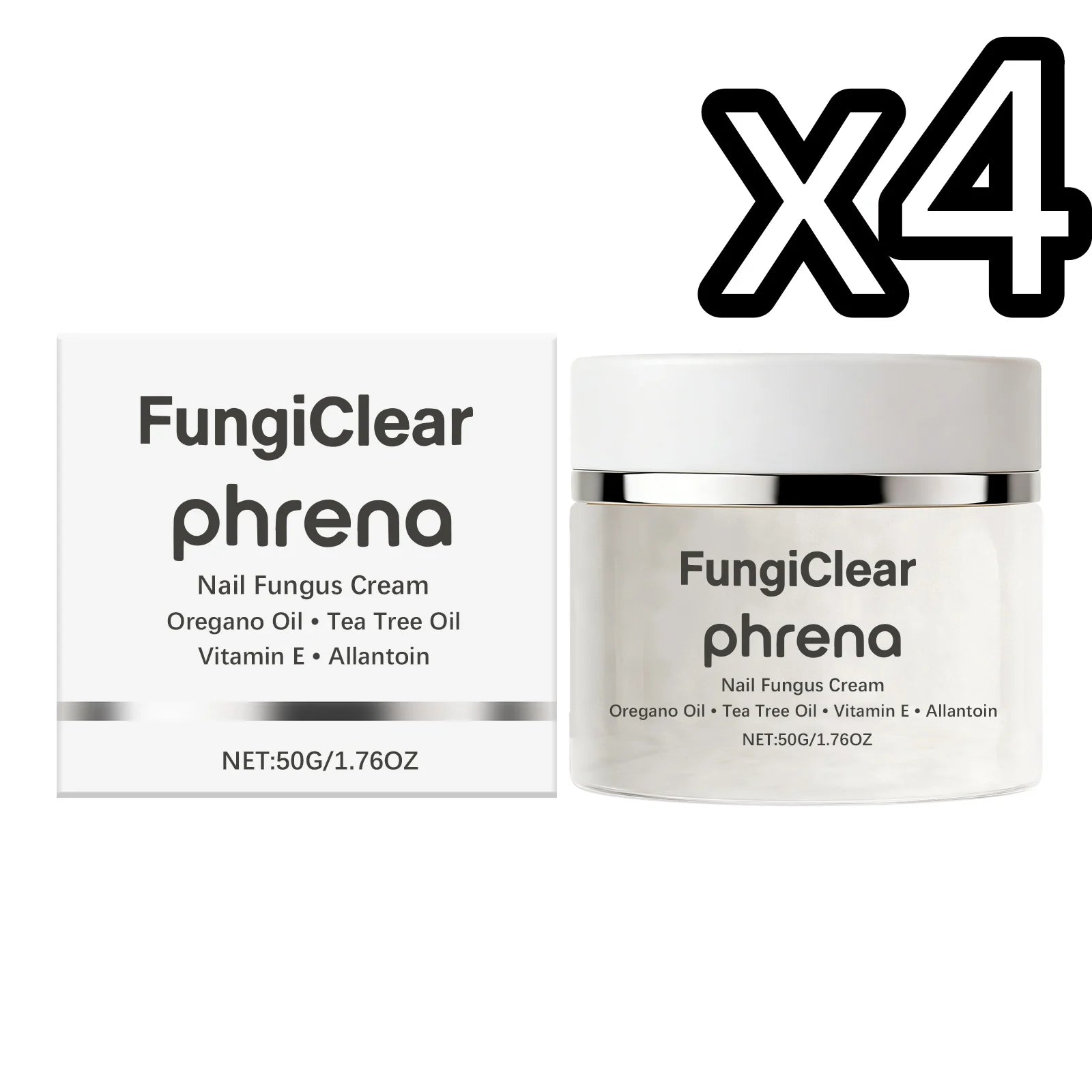 Plant Extract Nail Care Cream Deep Penetrate Nourish Nails Repair Damaged Surface Reduce Cracks Daily Care Nails Fungus Creams Oasis Select 50g Boxed x 4
