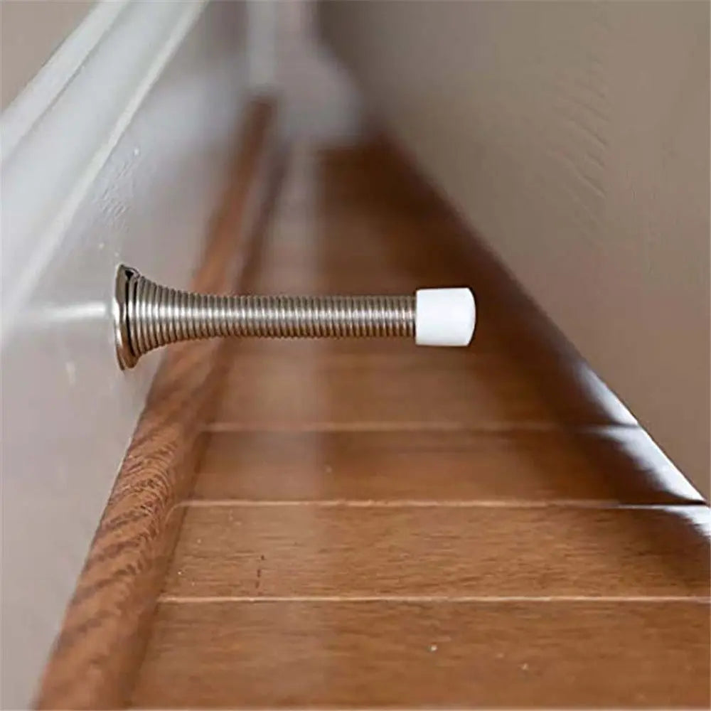 Iron Spring Door Crash Pad Door Handle Guard Stopper Anti-Collision Wall Protector Door Stopper Lock Protective Oasis Select