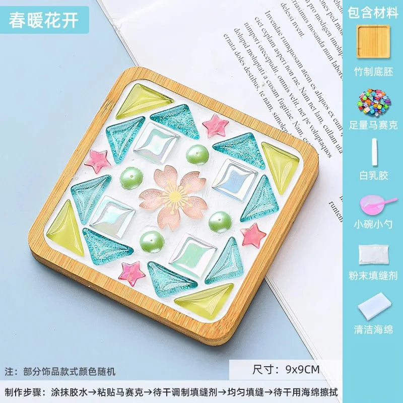 Mosaic Coasters DIY Creative Children's Handmade Material Event