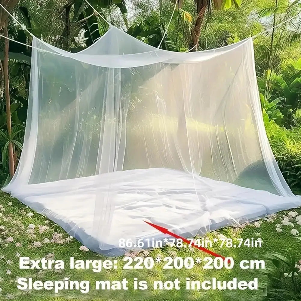 Outdoor Camping Mosquito Net Large White Breathable Insect-Proof Protective Tent Portable Bedroom Bed Curtain Oasis Select