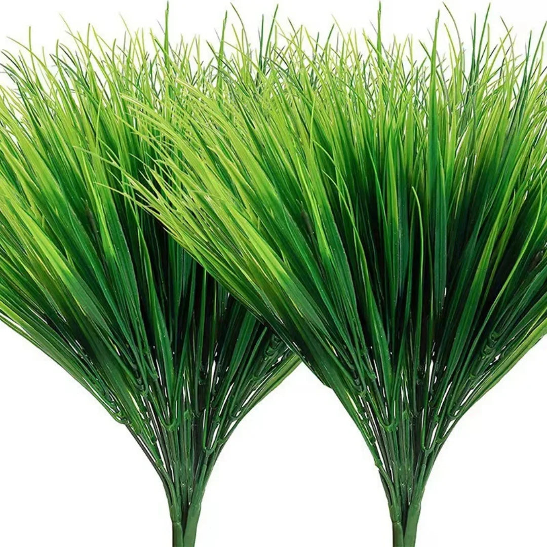 35cm Artificial Spring Grass Bundles | Faux Green Plant Decor