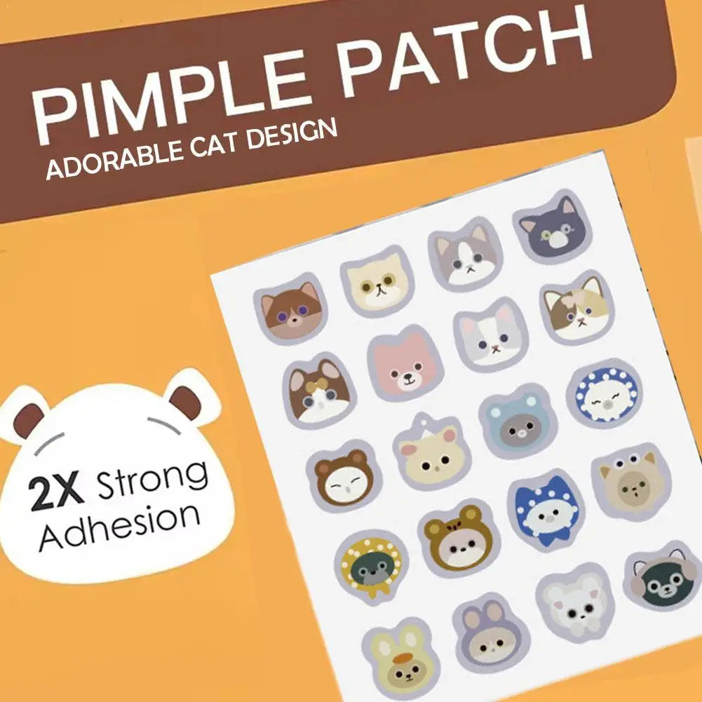 220pcs Cat Cartoon Acne Patches – Invisible Pimple Cover Acne Pimple Patches Oasis Select