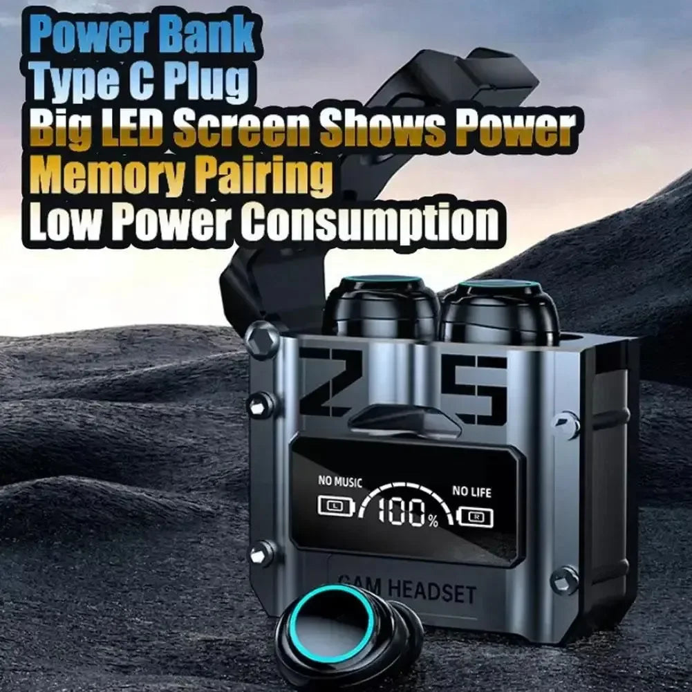 Original M25 TWS Wireless Headphones Earphones Bluetooth Touch Control Noise Reduction Stereo Earbuds Headsets for Smartphone Oasis Select