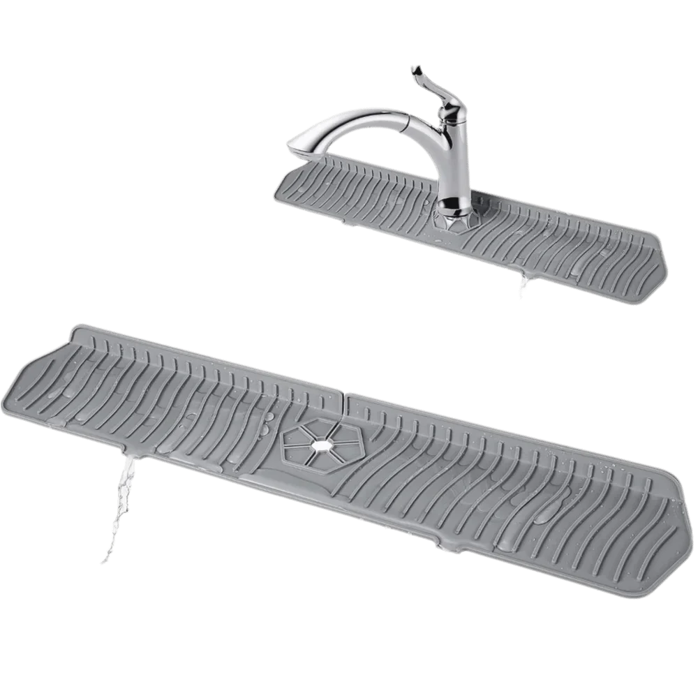 Durable Silicone Sink Splash Guard Foldable Splashproof Faucet Mat Multi-functional Flexible Sink Tray for Kitchen Oasis Select