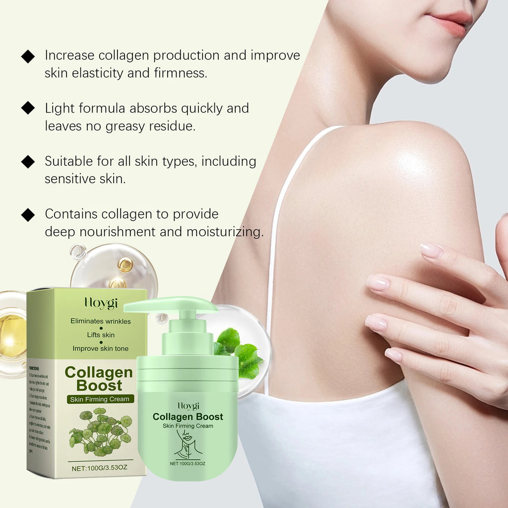 Hoygi Anit-Wrinkle and Fine Line Collagen Body Cream Moisturizing Firming Hydrating and Smoothing Body Care Lotion Oasis Select