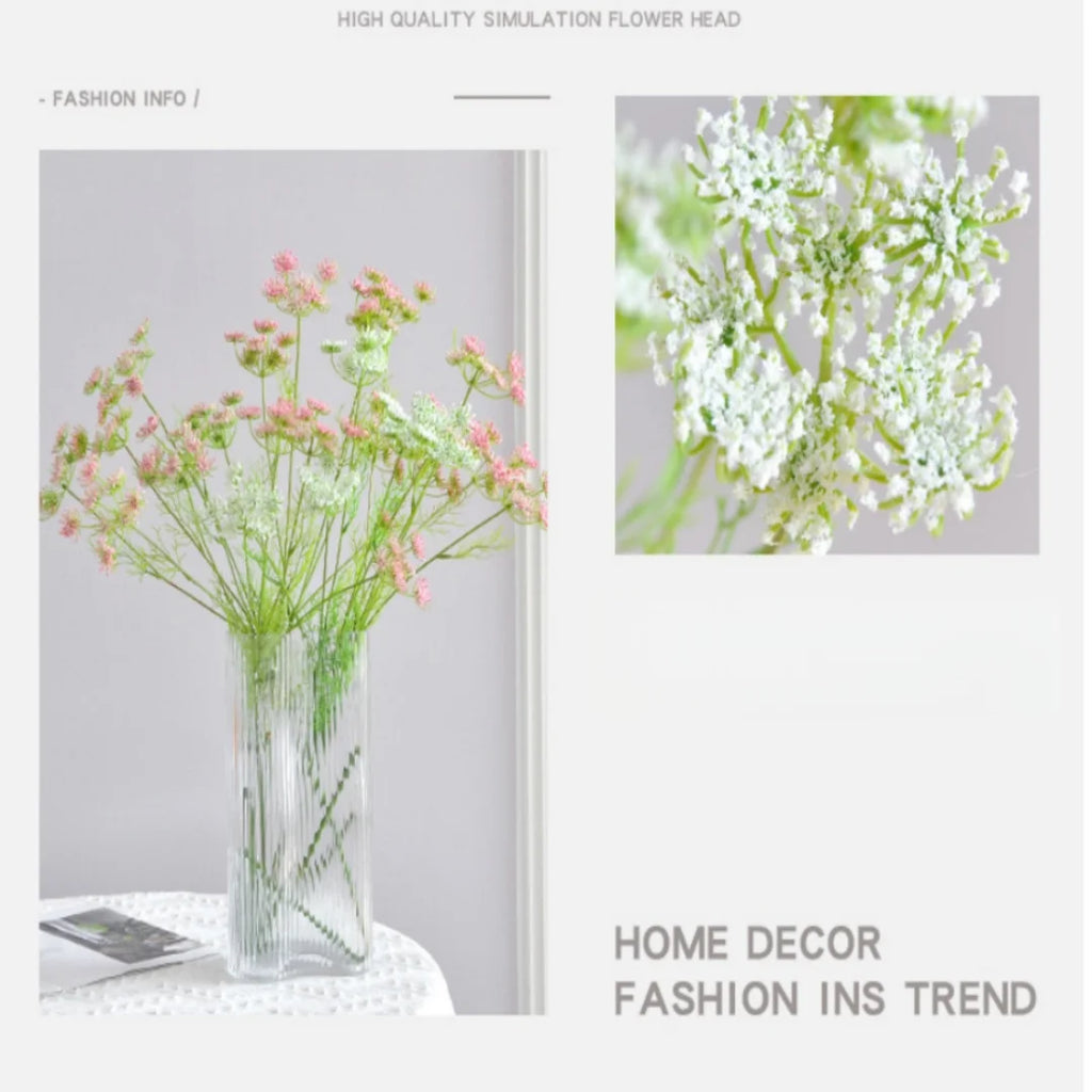 Artificial Lace Foam Flowers 80cm Faux Silk Blooms Home Decor Wedding Photography Props Restaurant Greenery Decorations Oasis Select