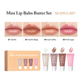 Lakerain 4-Pc Moisturizing Lip Gloss Butter Set | Gift Kit Lip Gloss Set Oasis Select 1set