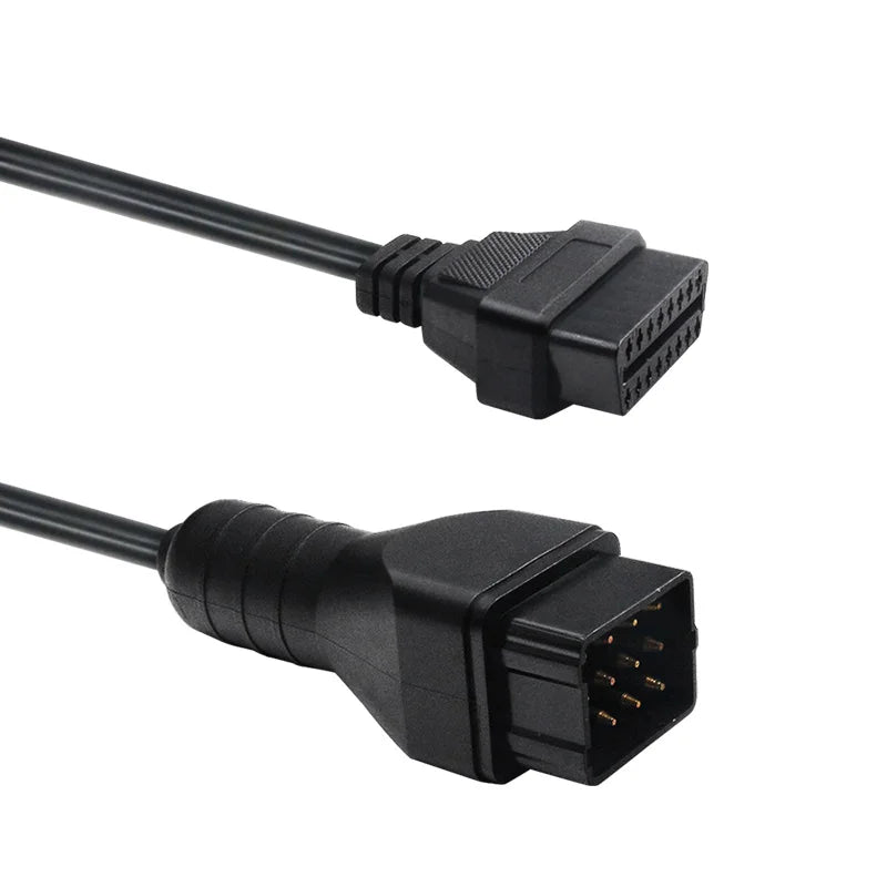 Renault 12-Pin to OBD2 16-Pin Diagnostic Adapter Cable OBD2 Diagnostic Cable Oasis Select